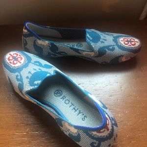 Rothy’s 8.5 Blue Moroccan Loafers - EUC